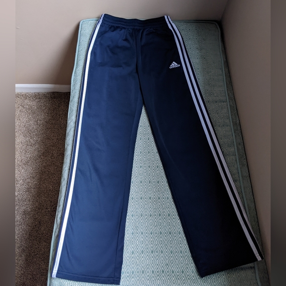 Adidas Navy Track Pants - Picture 1 of 9